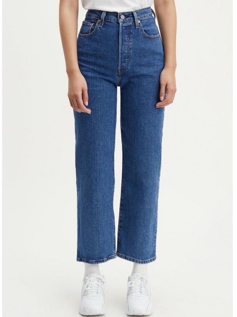 Levi’s Blue Ridgace Straight Ankle Jeans